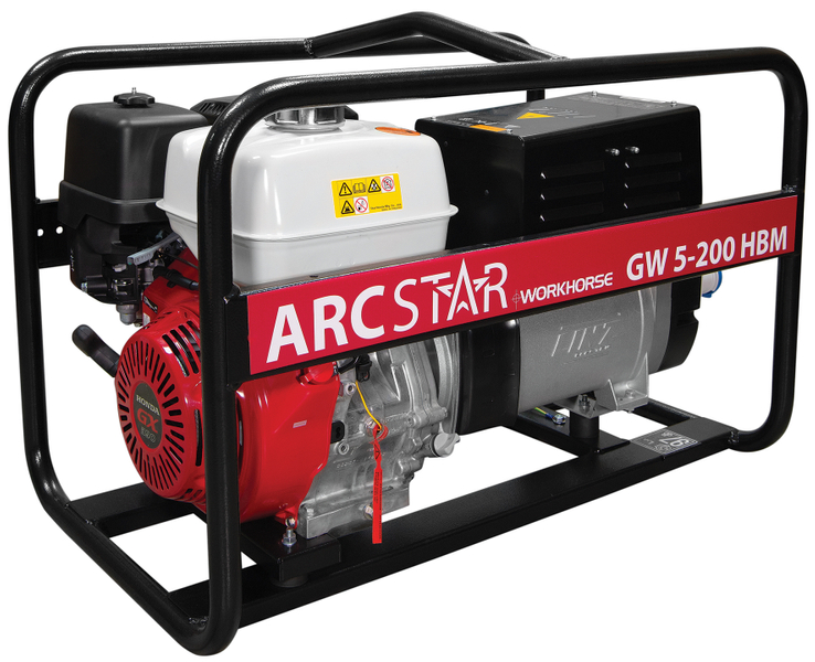 ARCSTAR GW5-200HBM PETROL WELDER GENERATOR