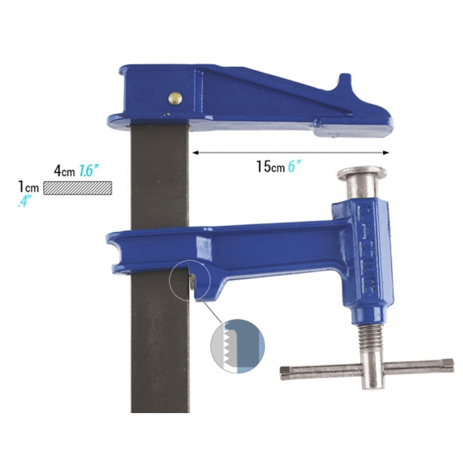 PIHER PISTON CLAMP R80 BAR LENGTH 80CM