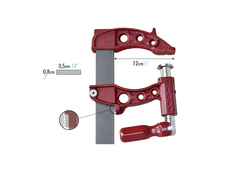 PIHER MAXIPRESS F100 CLAMP  BAR LENGTH 100CM 